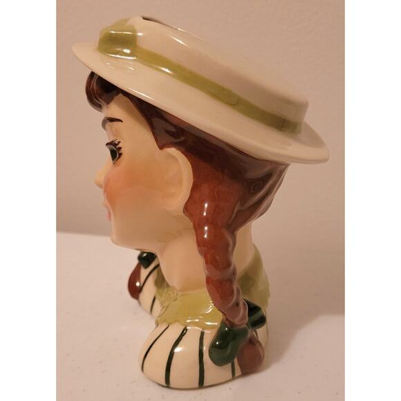 1950s Ceramic Arts Studio, Madison, WI. "Becky" Swedish Woman Head Vase Vintage - Picture 4 of 9